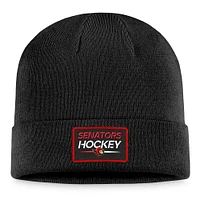 Men's Fanatics  Black Ottawa Senators Cuffed Knit Hat