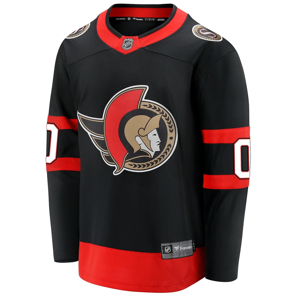 Men's Fanatics Black Ottawa Senators Home - Premier Breakaway Custom Jersey