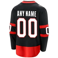Men's Fanatics Black Ottawa Senators Home - Premier Breakaway Custom Jersey