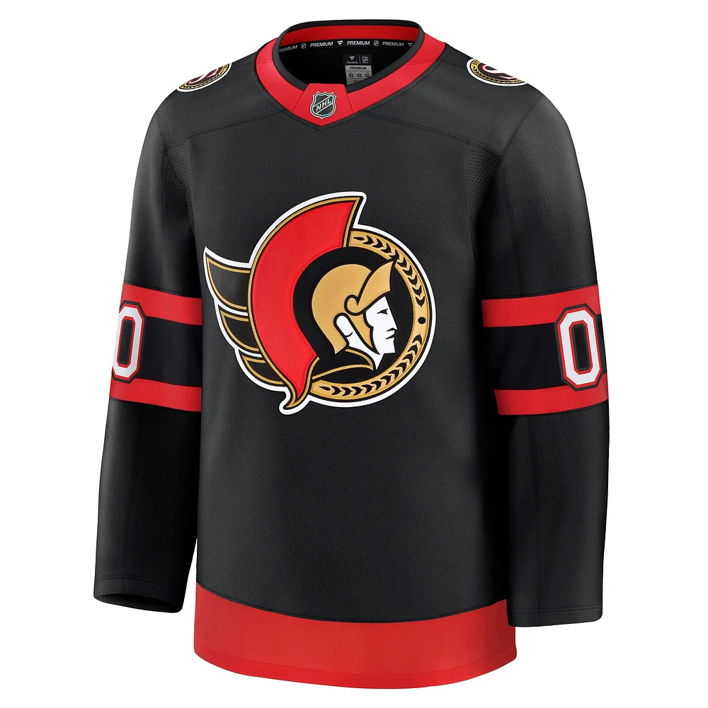 Men's Fanatics Black Ottawa Senators Home Premium Custom Jersey