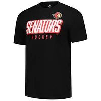 T-shirt noir Fanatics pour hommes des Sénateurs d'Ottawa