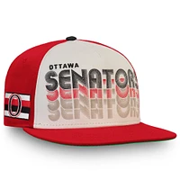 Casquette Snapback True Classic pour homme, crème/rouge, des Sénateurs d'Ottawa