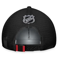 Men's Fanatics  Gray/Black Ottawa Senators Authentic Pro Home Ice Trucker Adjustable Hat