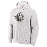 Men's Fanatics Gray Ottawa Senators Made Canada Fleece Pullover Hoodie