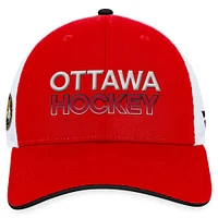 Casquette réglable authentique Pro Trucker Fanatics pour hommes, rouge, Sénateurs d'Ottawa