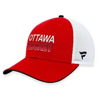 Casquette réglable authentique Pro Trucker Fanatics pour hommes, rouge, Sénateurs d'Ottawa