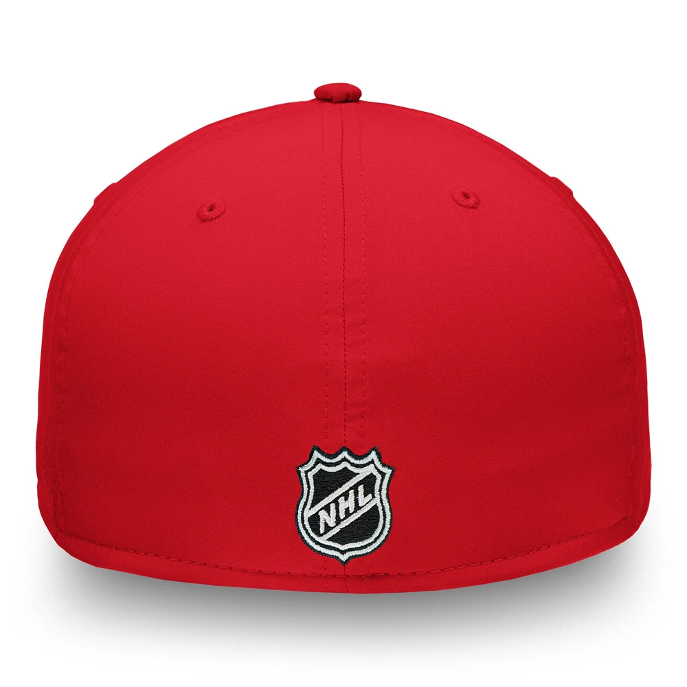 Men's Fanatics White/Red Ottawa Senators Breakaway Current Jersey Flex Hat
