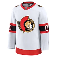 Men's Fanatics White Ottawa Senators Away Premium Custom Jersey