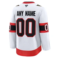 Men's Fanatics White Ottawa Senators Away Premium Custom Jersey