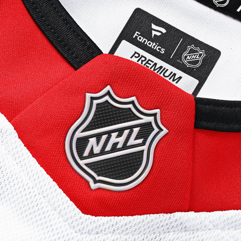 Men's Fanatics White Ottawa Senators Away Premium Custom Jersey