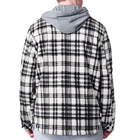 Veste à capuche noire G-III Sports by Carl Banks pour hommes, sénateurs d'Ottawa Pickoff, chemise en polaire carreaux