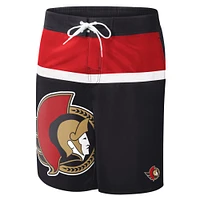Men's G-III Sports by Carl Banks Black Ottawa Senators Sea Wind - Swim Trunks