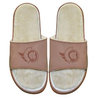Men's ISlide Ottawa Senators Nubuck Fur Primary Logo Sandals