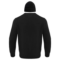 Coffret cadeau pull-over et bonnet en tricot à revers Pro Standard pour hommes, noir, Sénateurs d'Ottawa