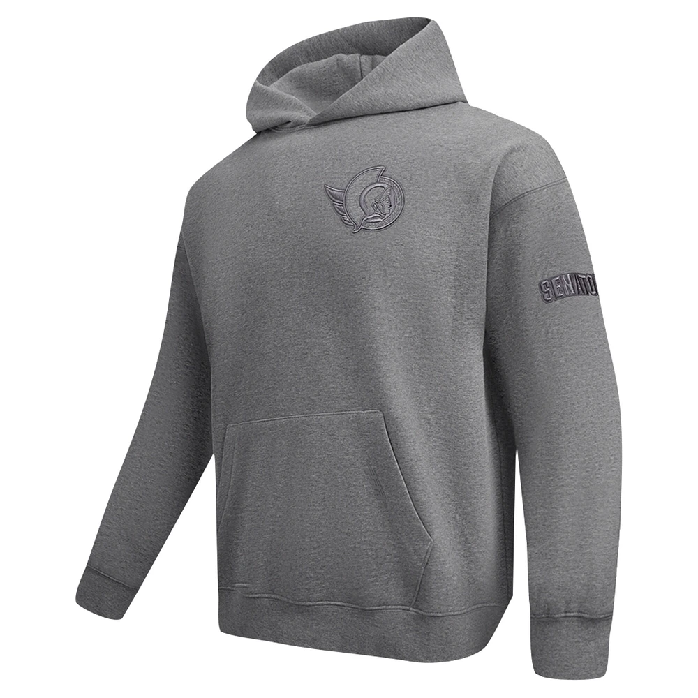 Men's Pro Standard Heather Gray Ottawa Senators Neutral Pullover Hoodie