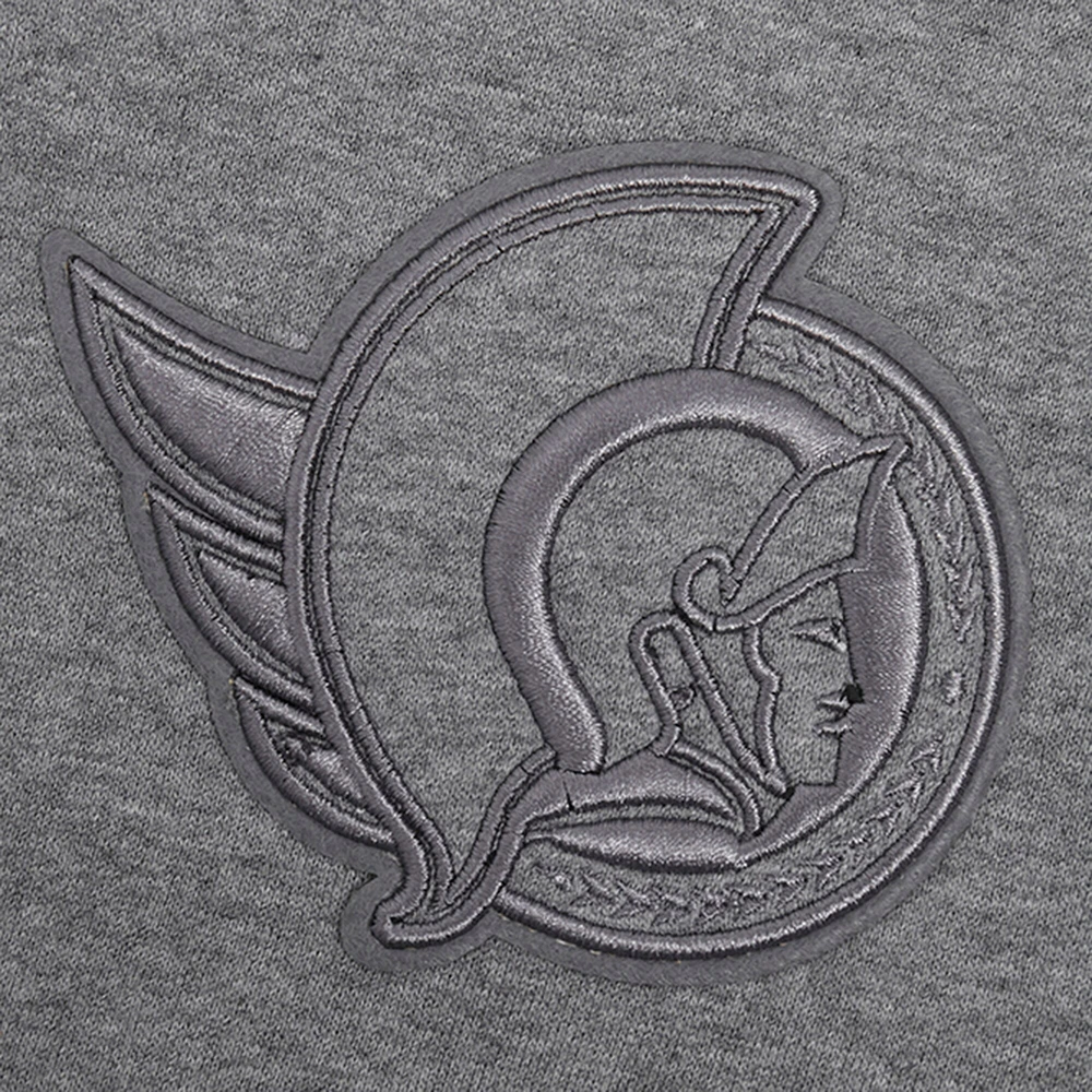 Men's Pro Standard Heather Gray Ottawa Senators Neutral Pullover Hoodie
