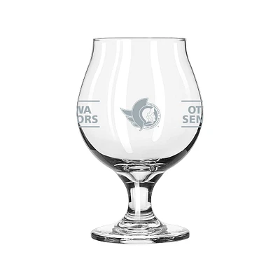 Ottawa Senators 16oz. Belgium Glass