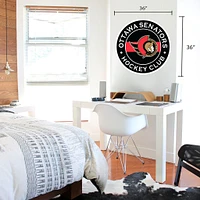 Ottawa Senators 36'' x 36'' Team Logo Repositionable Wall - Decal