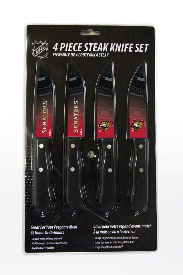 Ensemble de 4 couteaux à steak Ottawa Senators