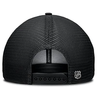 Women's Fanatics Black Ottawa Senators Authentic Pro Road Trucker Adjustable Hat
