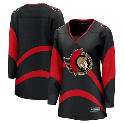 Sénateurs d'Ottawa noirs Fanatics pour femmes - Maillot vierge Breakaway édition spéciale 2.0