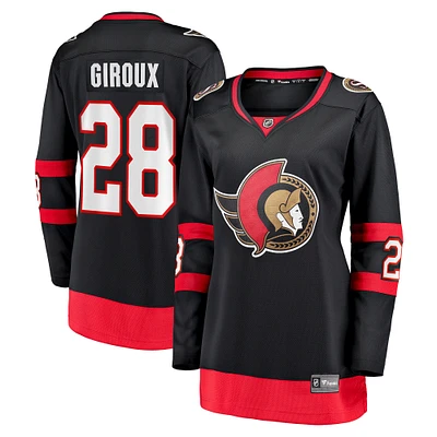 Fanatiques féminins Claude Giroux Noir Ottawa Senators Home Breakaway - Maillot de joueur
