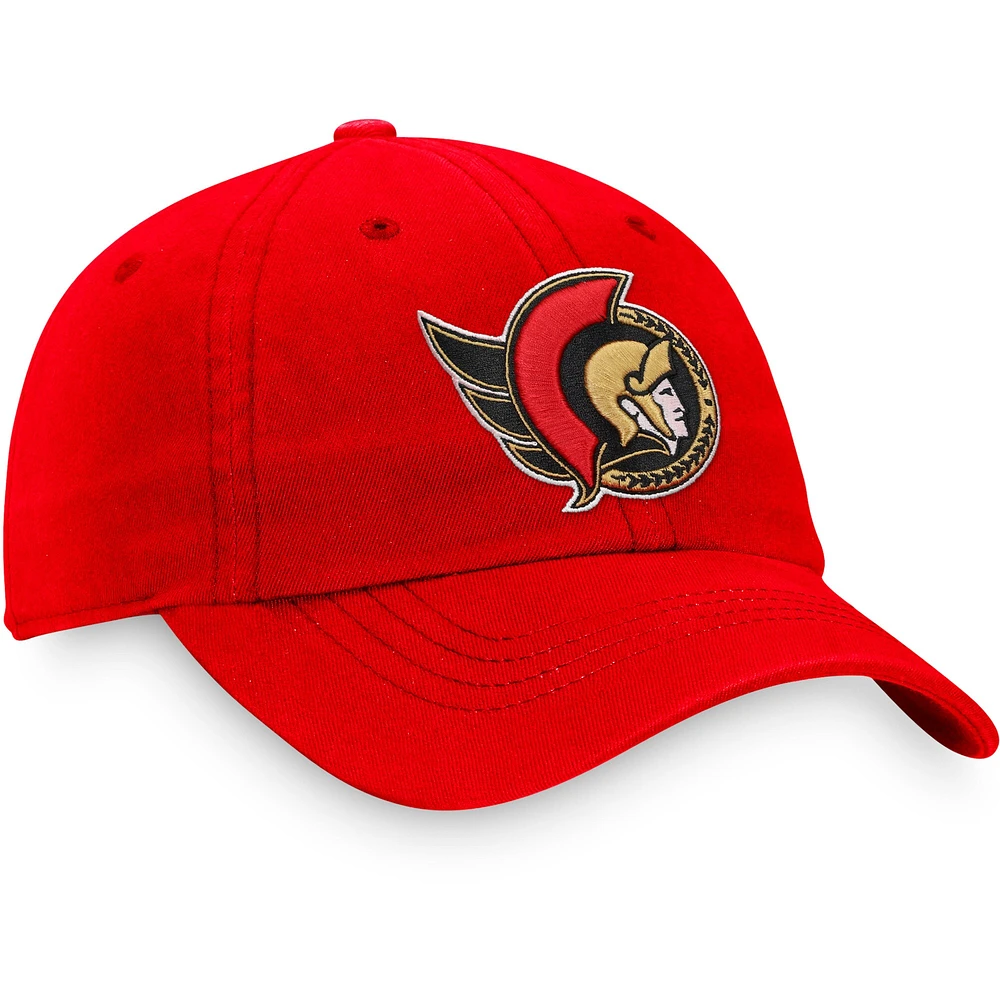 Women's Fanatics Red Ottawa Senators Core Primary Logo - Adjustable Hat