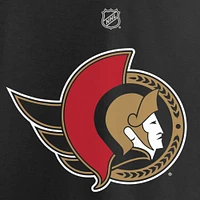 Women's Fanatics Thomas Chabot Black Ottawa Senators - Authentic Stack Name & Number V-Neck T-Shirt
