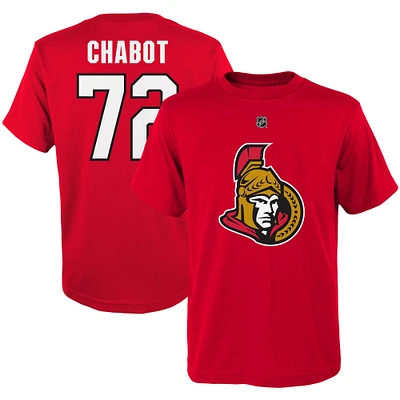 Youth Thomas Chabot Red Ottawa Senators Player Name & Number - T-Shirt