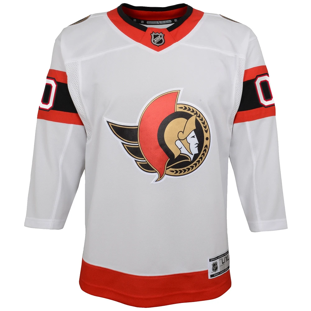 Youth White Ottawa Senators 2020/21 Away - Premier Custom Jersey