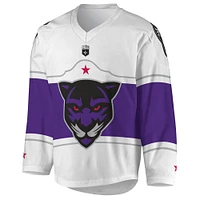 Men's White/Purple Panther City Lacrosse Club Replica Jersey