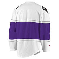 Men's White/Purple Panther City Lacrosse Club Replica Jersey