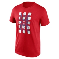 Men's Fanatics Red Paris 2024 Summer Olympics Equipe De France T-Shirt