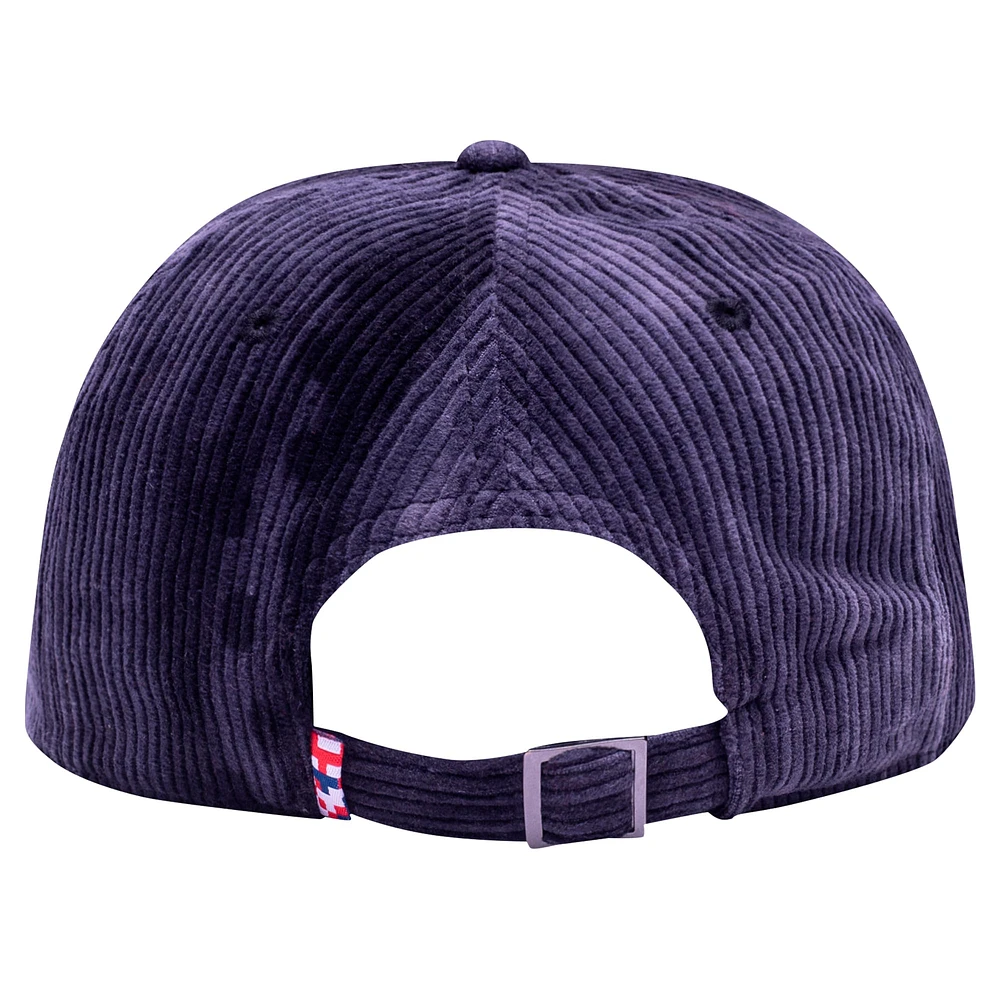 Men's Fan Ink  Black Paris Saint-Germain Open Corduroy Adjustable Hat