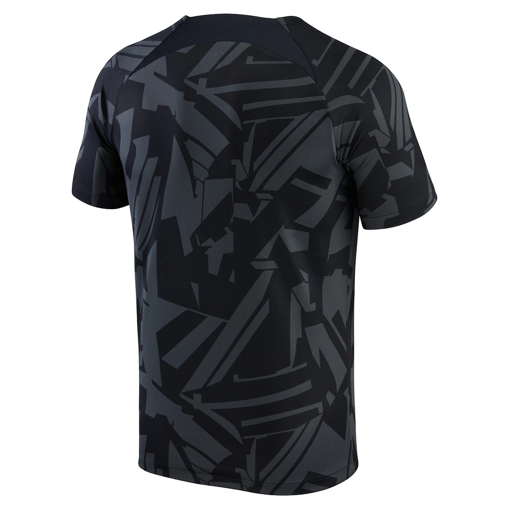 Men's Jordan Brand Black Paris Saint-Germain 2022/23 Pre-Match Top
