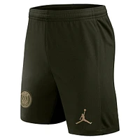 Men's Jordan Brand Olive Paris Saint-Germain 2023/24 Fourth Stadium Shorts