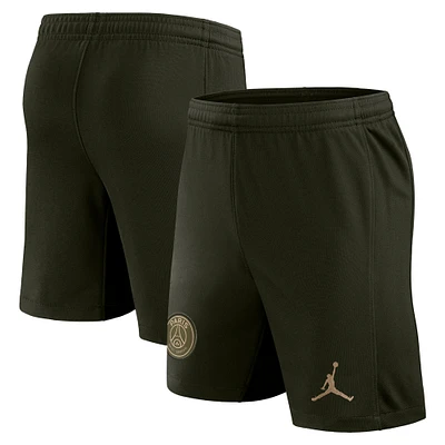 Short Jordan Brand olive Paris Saint-Germain 2023/24 Quatrième Stadium pour homme