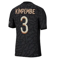 Maillot de joueur authentique Jordan Brand Presnel Kimpembe anthracite Paris Saint-Germain 2023/24 Troisième Match pour Homme