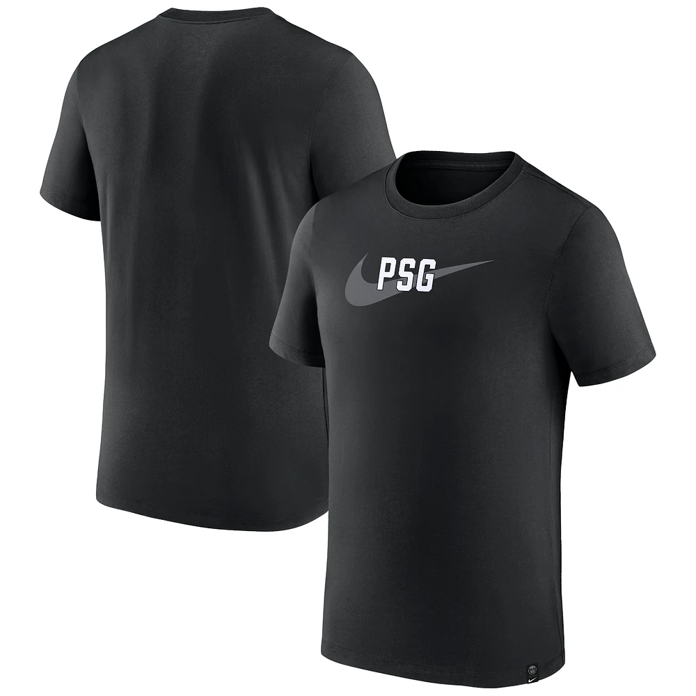 Men's Nike Black Paris Saint-Germain Swoosh T-Shirt