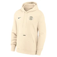 Sweat à capuche Nike Paris Saint-Germain Club crème pour homme