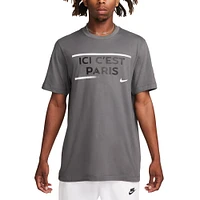 Men's Nike Gray Paris Saint-Germain Verbiage T-Shirt
