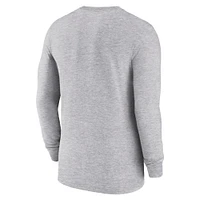 Men's Nike Heather Gray Paris Saint-Germain Knockout Long Sleeve T-Shirt