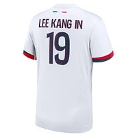 Men's Nike Lee Kang White Paris Saint-Germain 2024/25 Away Authentic Player Jersey