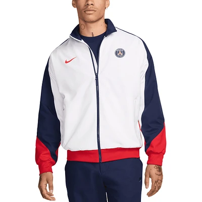 Veste Nike blanche Paris Saint-Germain 2024/25 Strike Anthem Performance entièrement zippée pour homme