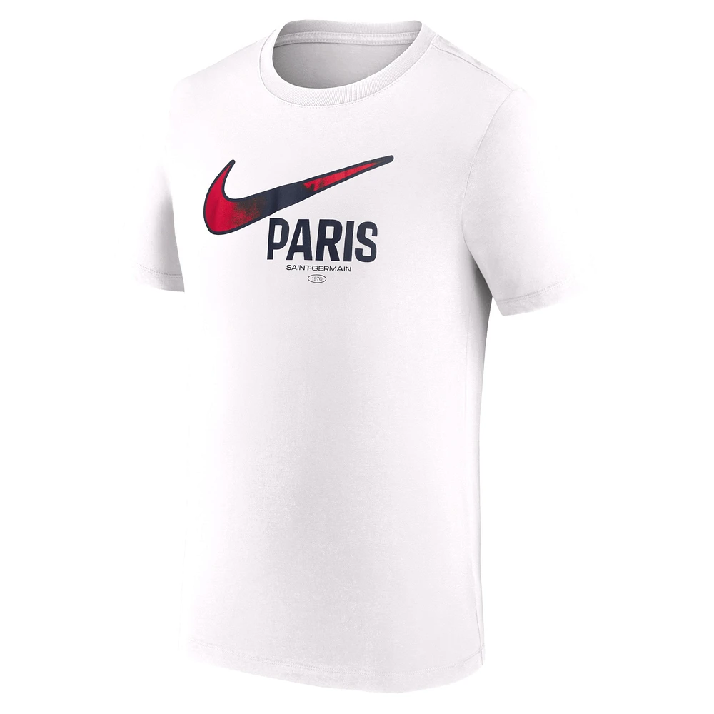 Men's Nike White Paris Saint-Germain Swoosh T-Shirt