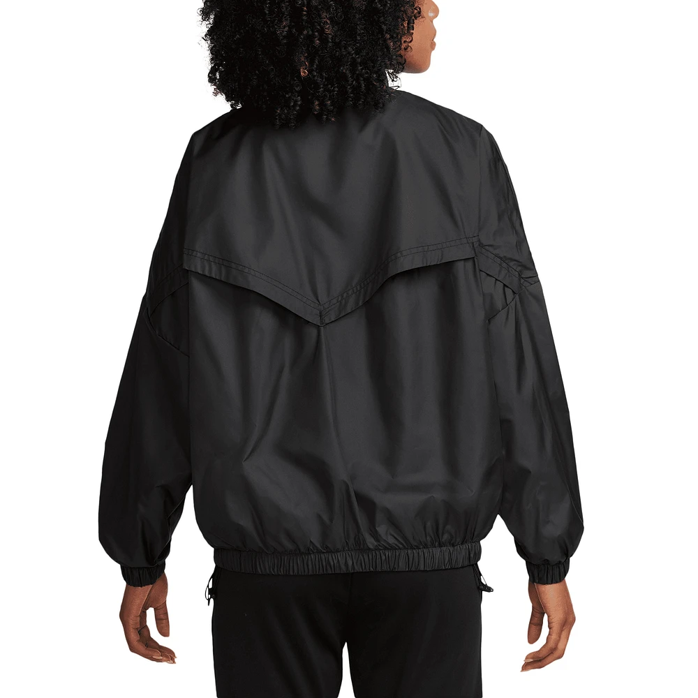 Women's Nike Black Paris Saint-Germain  Essential Windrunner Full-Zip Jacket