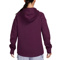 Women's Nike  Burgundy Paris Saint-Germain 2024/25 Tech Fleece Full-Zip Hoodie