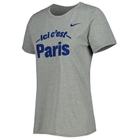 Women's Nike Heather Gray Paris Saint-Germain Legend Performance T-Shirt