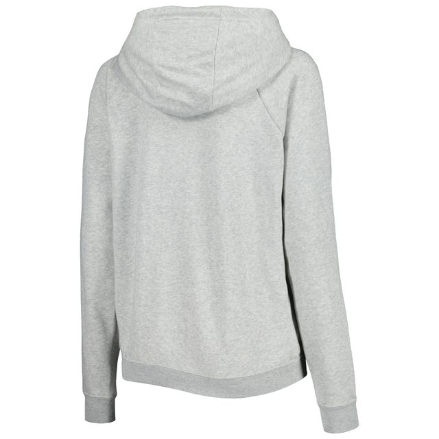 Sweat à capuche Nike Paris Saint-Germain Varsity Raglan Tri-Blend gris chiné pour femme