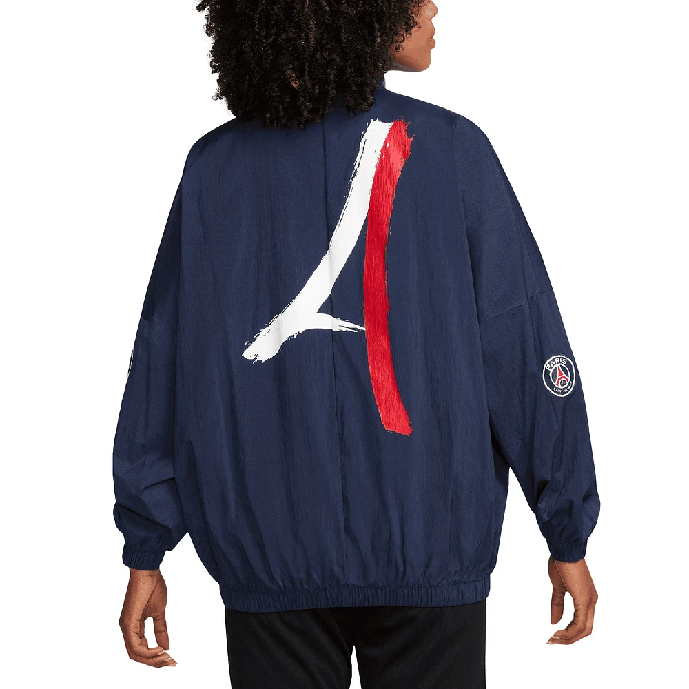 Women's Nike Navy Paris Saint-Germain  Essential Windrunner Full-Zip Jacket